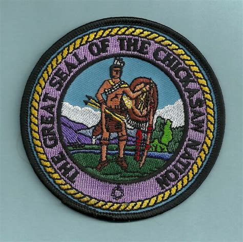 Chickasaw Nation Oklahoma Tribal Seal Patch Ebay