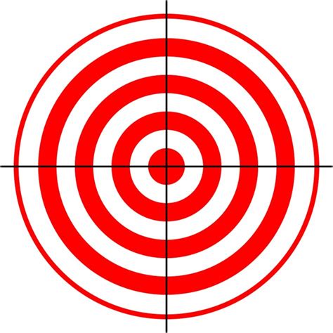 Shooting Target Red Clip Art Drawing Free Image Download
