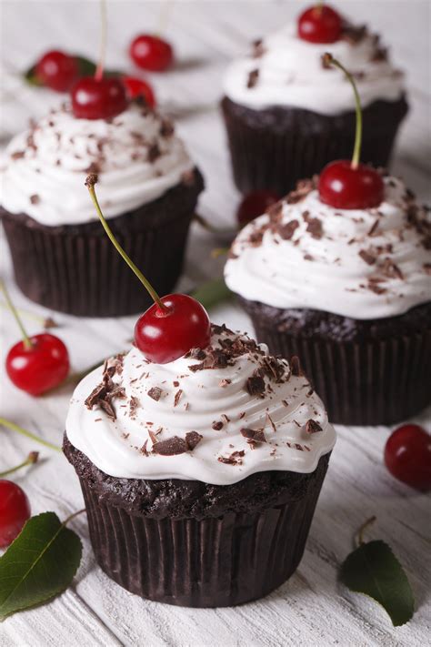 Whisk the flour, cocoa powder, baking powder, baking soda, and salt together in a large bowl until thoroughly combined. Black Forest Cupcake Recipe by Archana's Kitchen