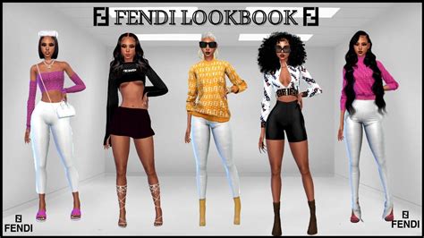 Designer Fendi Lookbook Part 5 Cc Links Sims 4 Youtube