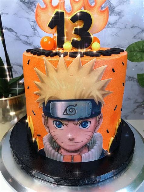 Naruto Cake Joliefillecakes Video In 2021 Anime Cake Naruto Birthday Cake Decorating