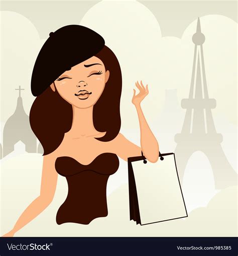 sexy french girl royalty free vector image vectorstock