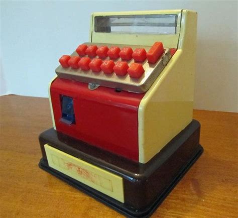 Vintage Toy Metal Cash Register With Drawer By Mountainviewmemory 28
