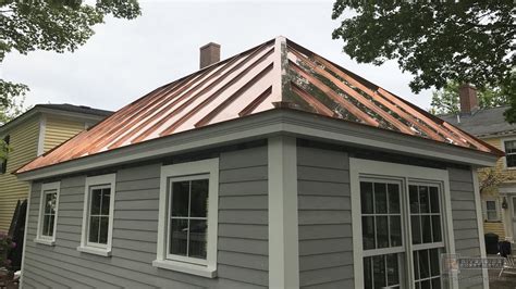 Shed With Copper Standing Seam Metal Roof Fab And