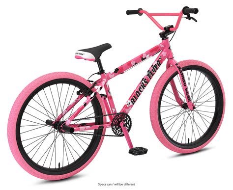 Se Bikes Block Flyer 26 Pink Camo 2022 VÉlos Bikelifese Bikes Bmx