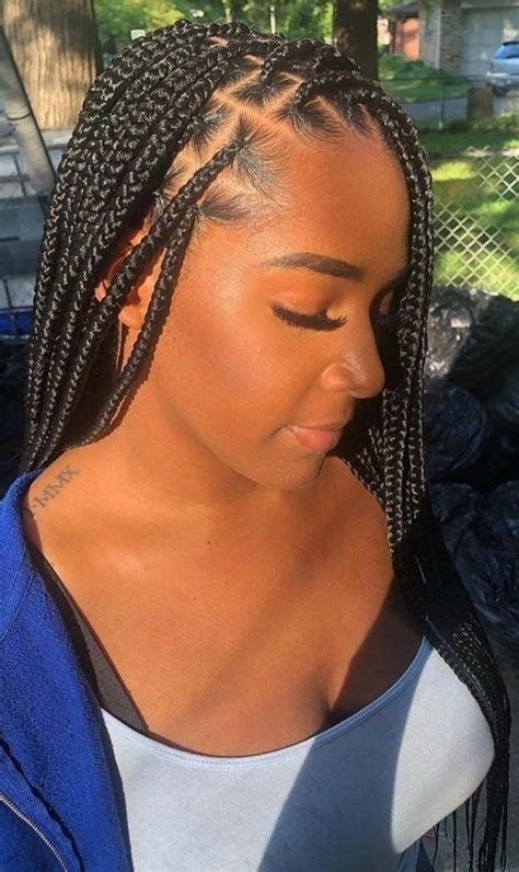 Hairstyles You Can Do With Knotless Braids 27 Beautiful Box Braid Hairstyles For Black Women