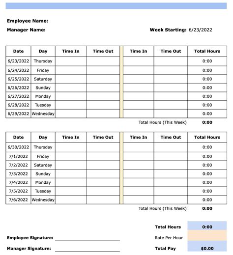 Sample Of Timesheet For Employees Login Pages Info