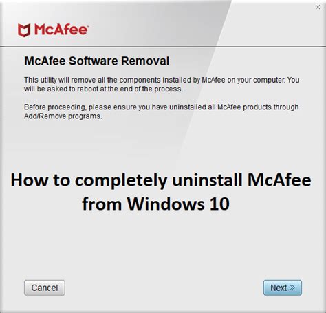 How To Completely Uninstall Mcafee From Windows 10 Techcult