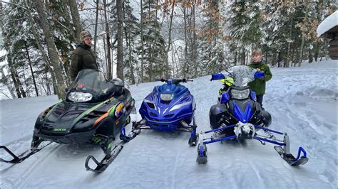 Snowmobiling On Freshly Groomed Trails And Deep Powder Youtube
