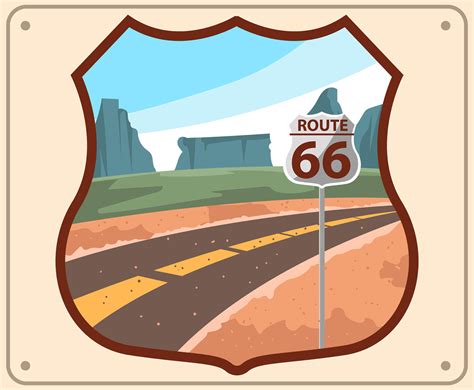 Route 66 Sign Vector Art And Graphics