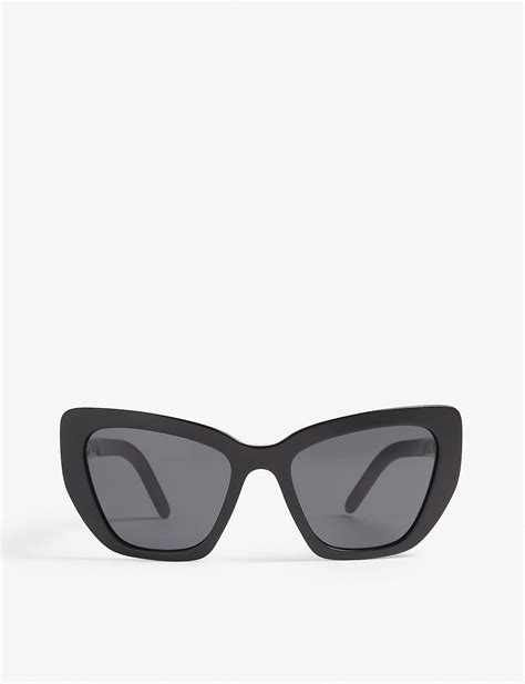 Prada Pr08v Cat Eye Frame Sunglasses In Black Lyst