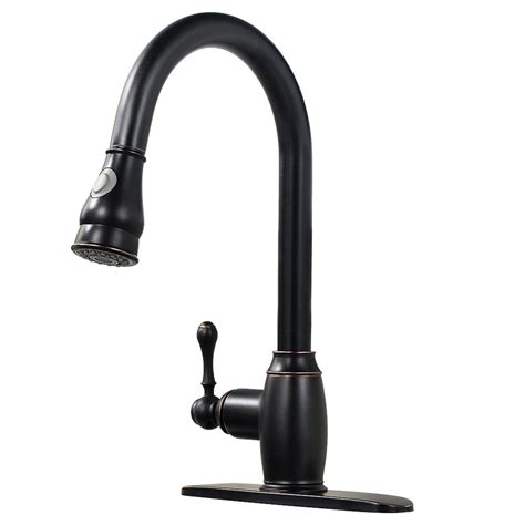 Should i get a brushed nickel kitchen faucet to better match the sink, or an oil rubbed bronze kitchen faucet to match all the rest of the hardware? Comllen Antique Single Handle Stainless Steel Pull Out ...