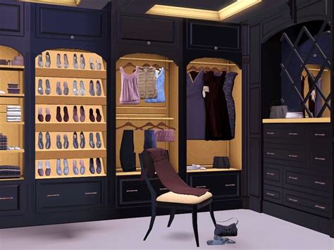 Brown Cherry Closet By Flowarin Sims Sims 4 Sims 4 Cc Furniture