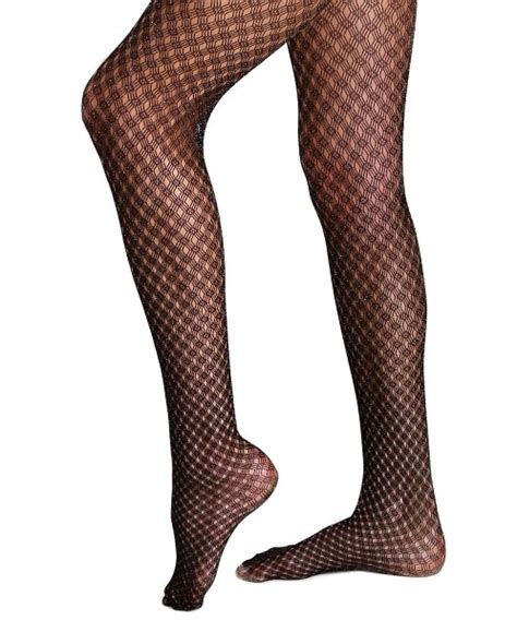 Commando Hosiery Lurex Diamond Tights Black Hlxt Free Shipping At