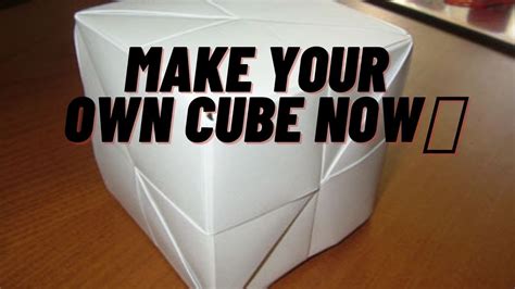 How To Make Paper Cube Easy👍👌👌 Youtube