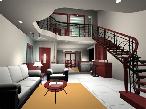 Stair 3d Model Living Room Cgtrader