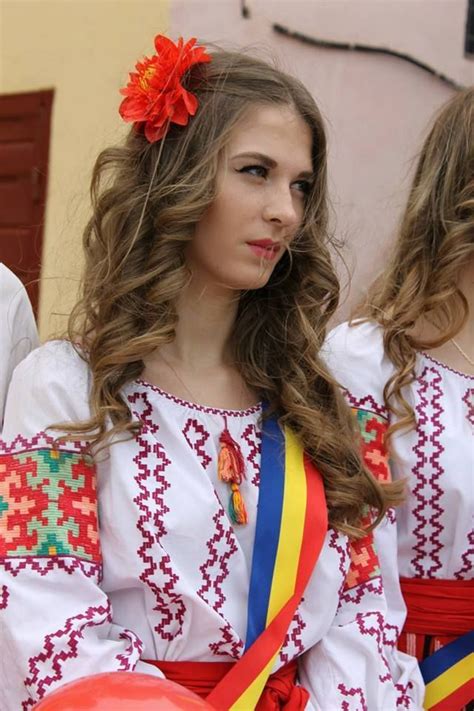 Beautiful Romanian Girl Romanian Girls Floral Tops Floral