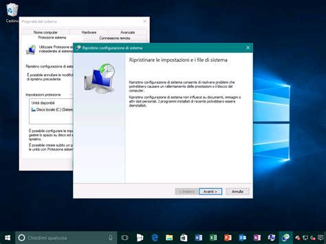 Ripristino Configurazione Sistema Su Windows 10