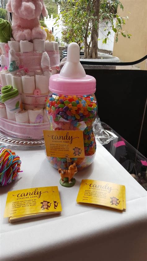 Guess How Many Jelly Beans Great Game For Baby Shower Giant Bottle