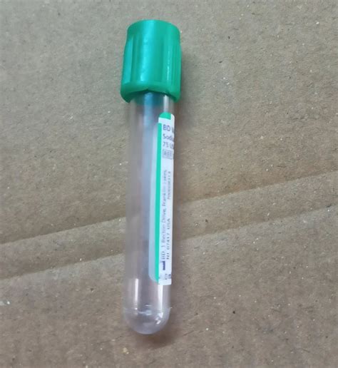 Ml Bd Vacutainer Sodium Heparin Tubes At Rs Piece Blood Collection Tubes In New Delhi Id