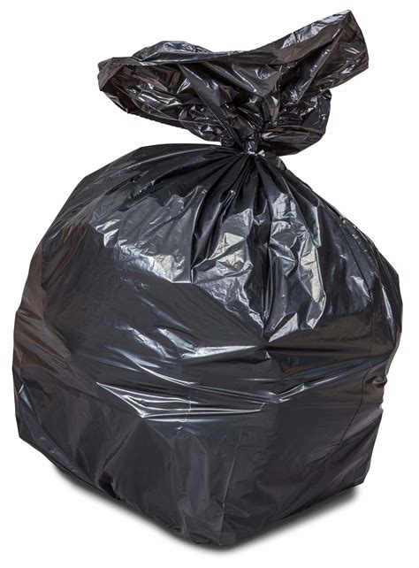 32 Gal Black Garbage Bags Dependable Plastic