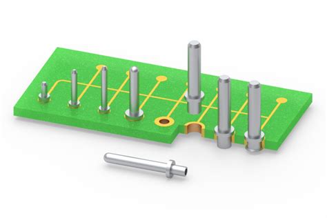 Swage Mount Pcb Pins Serve Interconnect Applications Electronic