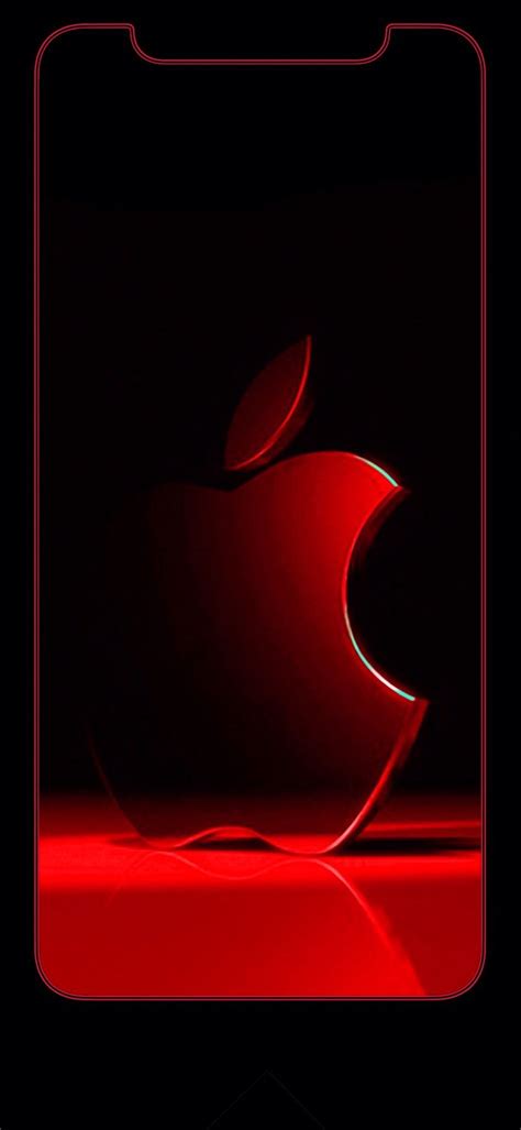 Iphone Xr Red Outline Wallpaper Wallpaper Iphone