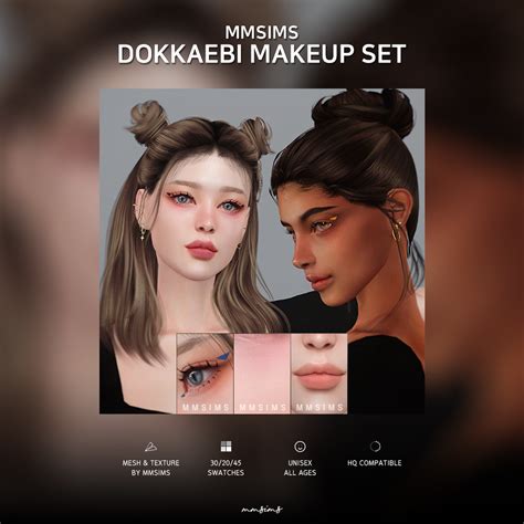 Makeup Cc Skin Makeup Sims 4 Cas Sims Cc Mod Hair Sims 4 Game Mods