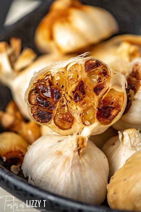 How To Roast Garlic {easy Oven Roasted Garlic} Tastes Of Lizzy T