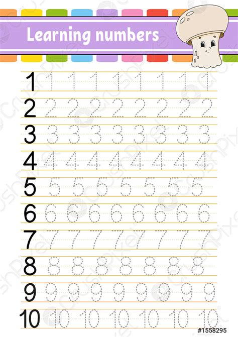 Worksheets For Little Kids To Learn Numbers