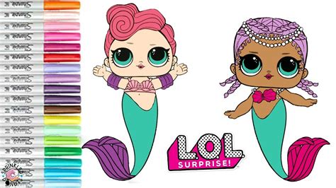 Mermaid Coloring Pages For Kids Lol Dolls Dreams Of Women