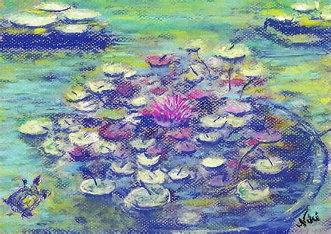 How To Use Soft Pastels To Create A Reflective Lily Pond Painting Pond