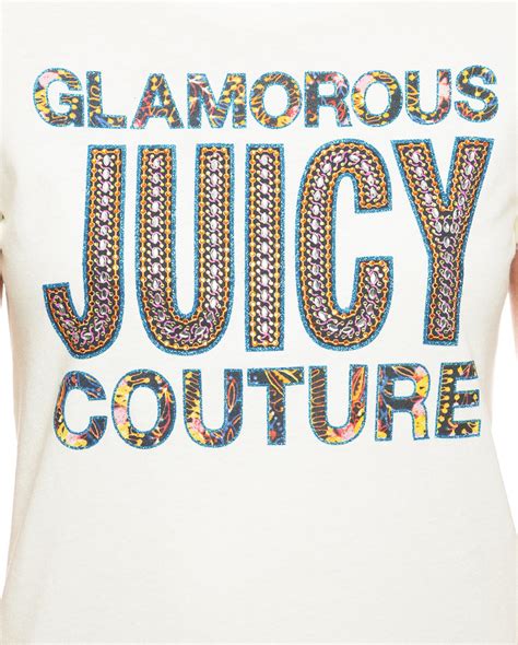 Juicy Couture Logo Ss Tee In White Lyst