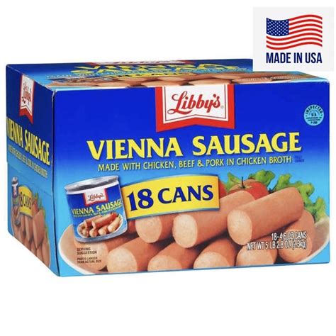Libbys 18 Pieces Vienna Sausage Usa 5 Lb 1 Box 18 Cans Shopee