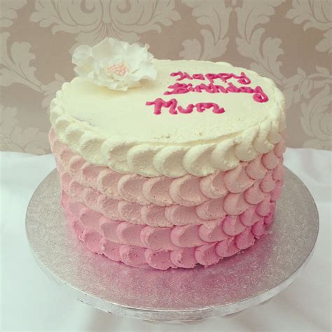 Ombré Fresh Cream Cake Fab Cakes Birthday Parties Birthday Cake