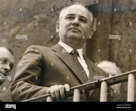 President Of The Soviet Union Mikhail Gorbachev 1980s Stock Photo Alamy