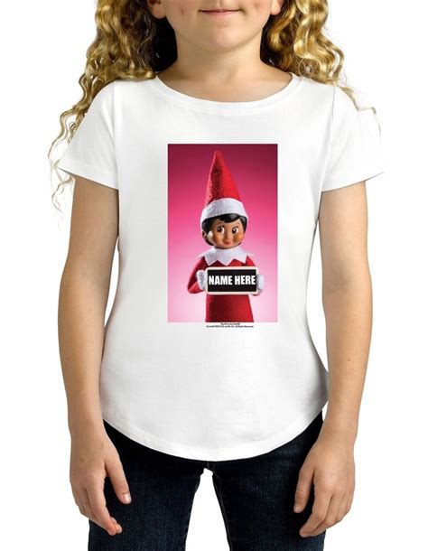 Twidla Personalised T Shirts Girls Elf On The Shelf Cotton Tee Myer