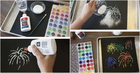 How To Make Firework Salt Painting How To Instructions