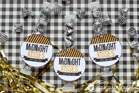 midnight kisses new years eve party favor spot of tea designs