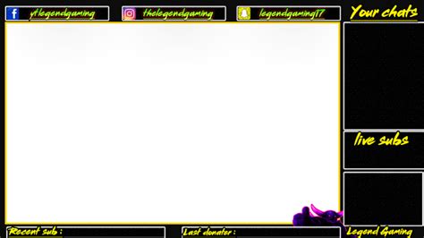 Create Custom Overlay For Youtube And Twitch By Thelegend17 Fiverr