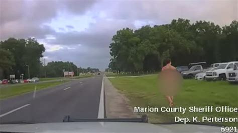 Watch Police Arrest Naked Man Going For A Stroll