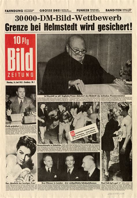 Im fahrstuhl mit julian reichelt. LeMO-Objekt: Erste Ausgabe der Bild-Zeitung, 1952