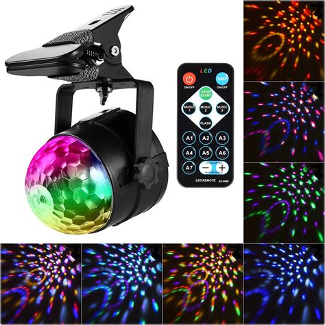 Ledgle 6w Magical Stage Light Color Changing Disco Lights Sound