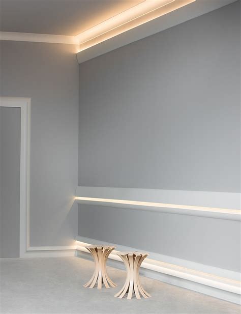 Create drama, feel and catch up with real class through indirect ceiling light ideas. DIY Crown Molding for Indirect Lighting - GetdatGadget