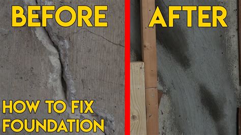Press the cracks closed as much as possible using clean fingers. How to Fix a Cracked Foundation DIY - YouTube