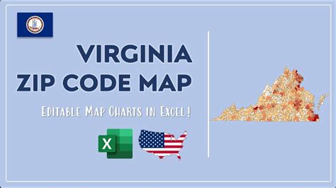 Virginia Zip Code Map In Excel Zip Codes List And Population Map