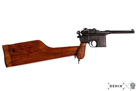 Mauser C96 Pistol Germany 1896 Replica With Wood Stock Replikor