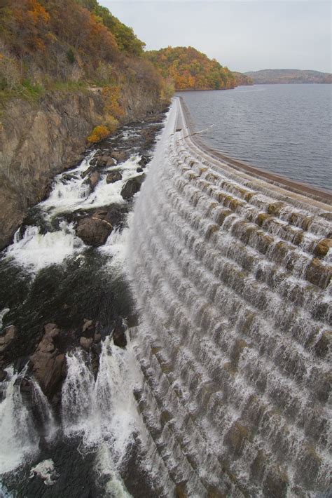 Spillway At Croton Dam Croton Dam With Fall Colours Oct