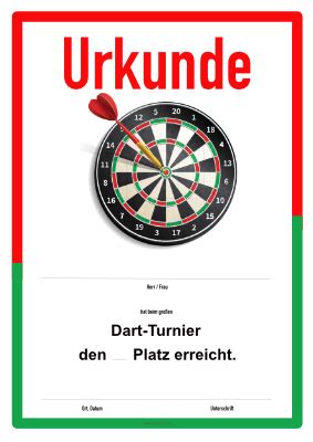 Zudem findest du unten eine klaviertastatur zum ausdrucken. Urkunde Dart-Turnier | Pdf-Vorlage zum Ausdrucken