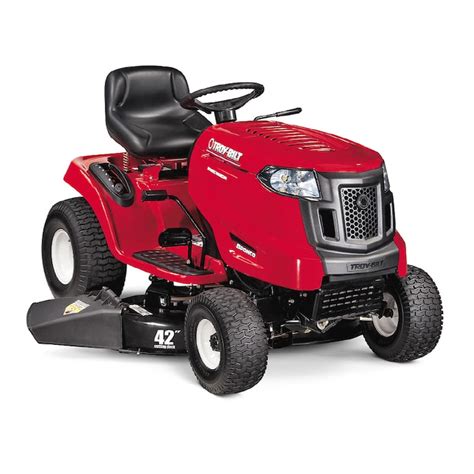 Troy Bilt 18 Hp 42 Cut Lawn Tractor In The Gas Riding Lawn Mowers